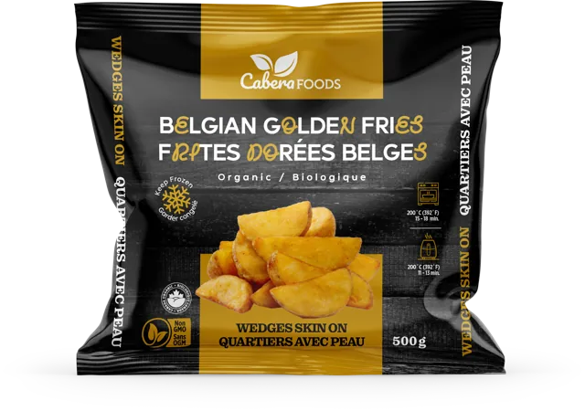 Potato wedges, skin on, Cabera Foods 500 g